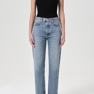 Agolde Light Blue Straight Leg Jeans